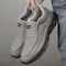 Men Casual Canvas And Leather Slip On Comfortable Walking Shoes 4