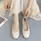 Women Bow Knot Casual Flats Comfortable Slip On Versatile Everyday Shoes 3