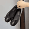 Women Bow Knot Casual Flats Comfortable Slip On Versatile Everyday Shoes 5