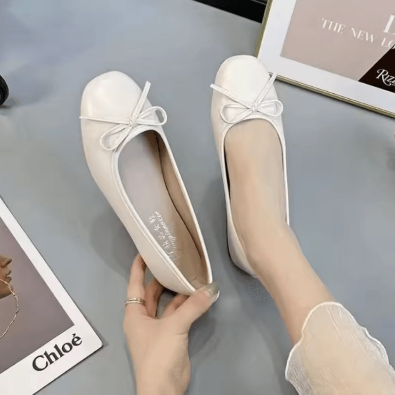 Women Bow Knot Casual Flats Comfortable Slip On Versatile Everyday Shoes 0