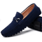Genuine Leather Men Casual Loafers Breathable Comfortable Slip On Driving Shoes 5