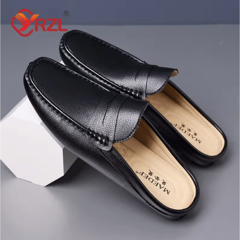 Men Leather Summer Slip On Breathable Comfortable Loafers Moccasins 1