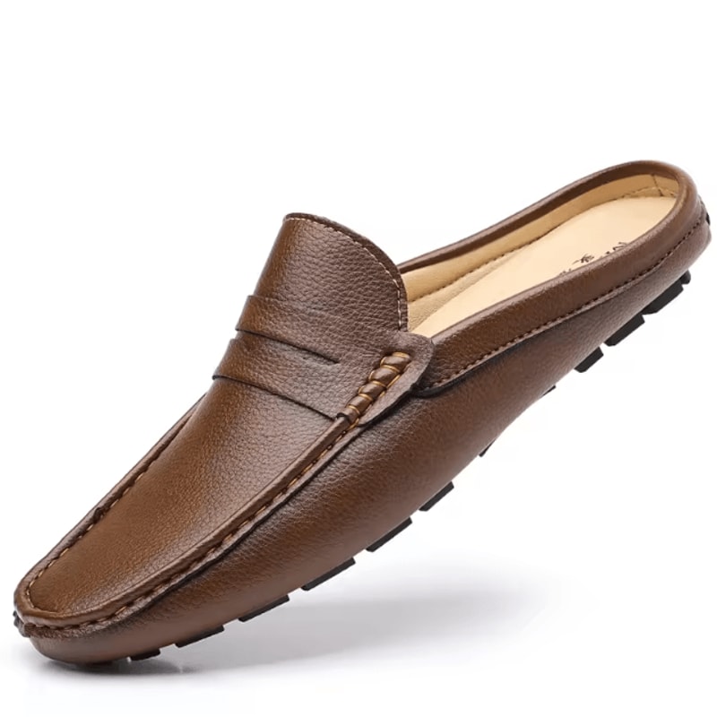 Men Leather Summer Slip On Breathable Comfortable Loafers Moccasins 5