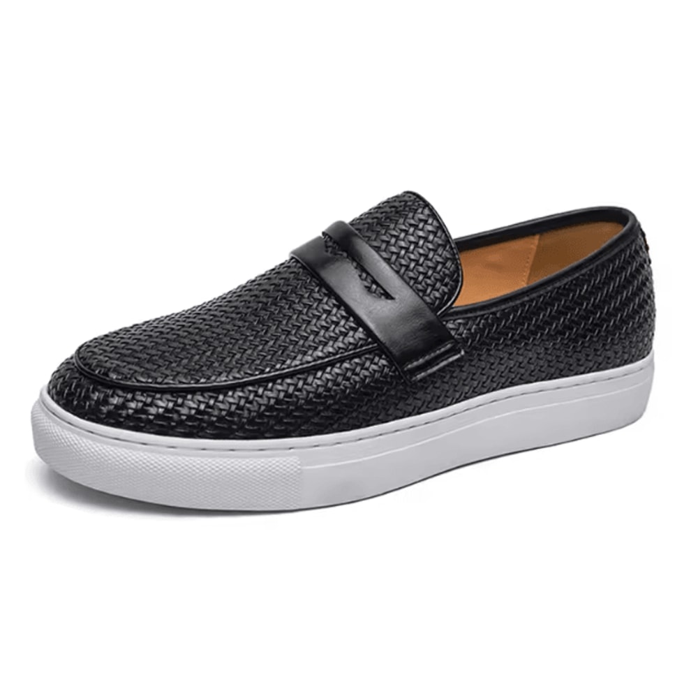 Men Leather Slip On Casual Shoes Comfortable Breathable Loafers 8