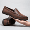 Genuine Leather Men Casual Loafers Comfortable Breathable Slip On Driving Shoes 5