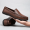 Genuine Leather Men Casual Loafers Comfortable Breathable Slip On Driving Shoes 5
