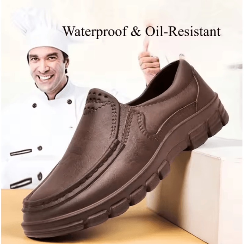 Men NonSlip Kitchen Slippers Comfortable EVA Chef Shoes Plus Size 1