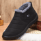 Men Winter Sneakers Comfortable Lightweight Fur Lined Casual Shoes 2