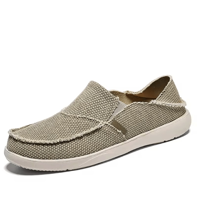 Men Canvas Summer Loafers Breathable Comfortable Ultralight Casual Shoes 5