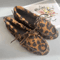 Women Cowhide Leather Bow And Leopard Print Casual Loafers Comfortable Slip On Shoes 4