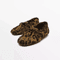 Women Cowhide Leather Bow And Leopard Print Casual Loafers Comfortable Slip On Shoes 5