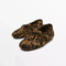 Women Cowhide Leather Bow And Leopard Print Casual Loafers Comfortable Slip On Shoes 5