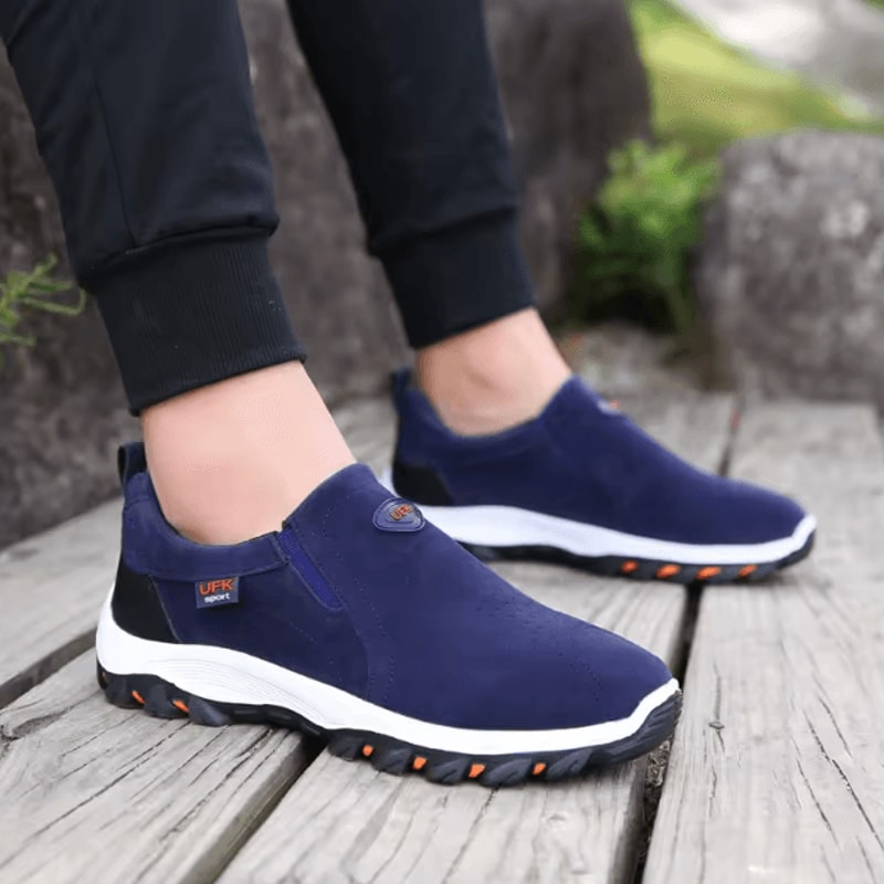 Men Canvas Casual Sneakers Breathable Comfortable Slip On Walking Shoes Plus Size 4