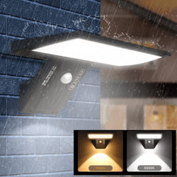 solar security lights outdoor solar flood lights with motion sensor 4 modes 90 leds waterproof