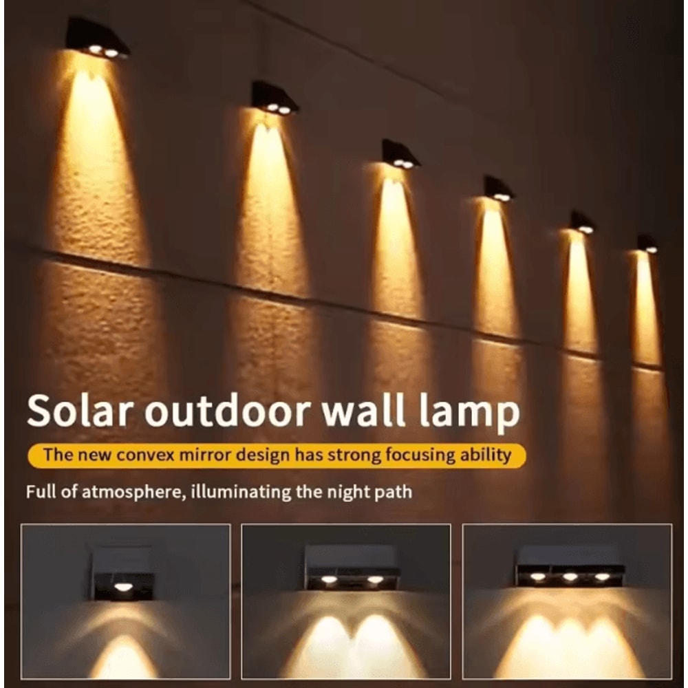 Solar Garden Lights Outdoor Solar Fence Lights Waterproof LED Wall Lamp For Patio Balcony House 3