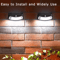 Solar Motion Sensor Outdoor Wall Lights Waterproof PIR Security Garden Fence Lamp 3