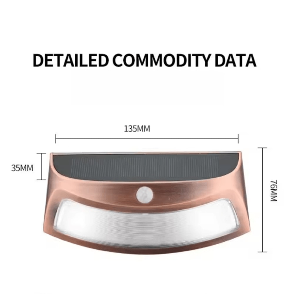 Solar Motion Sensor Outdoor Wall Lights Waterproof PIR Security Garden Fence Lamp 4