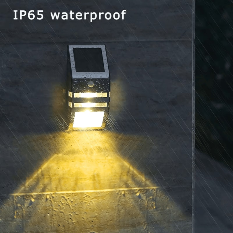 Solar Power Outdoor LED Wall Lamp PIR Motion Sensor Waterproof IP65 Solar Security Garden Fence Lig 1