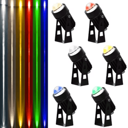 outdoor led wall spotlights ac85-265v 3w rgb landscape lighting waterproof ip66 colored outdoor wall lights