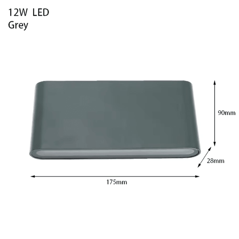 LED Outdoor Waterproof Wall Lights Aluminum Exterior Wall Lamp Sconce Fixtures 6W 12W 24W 11