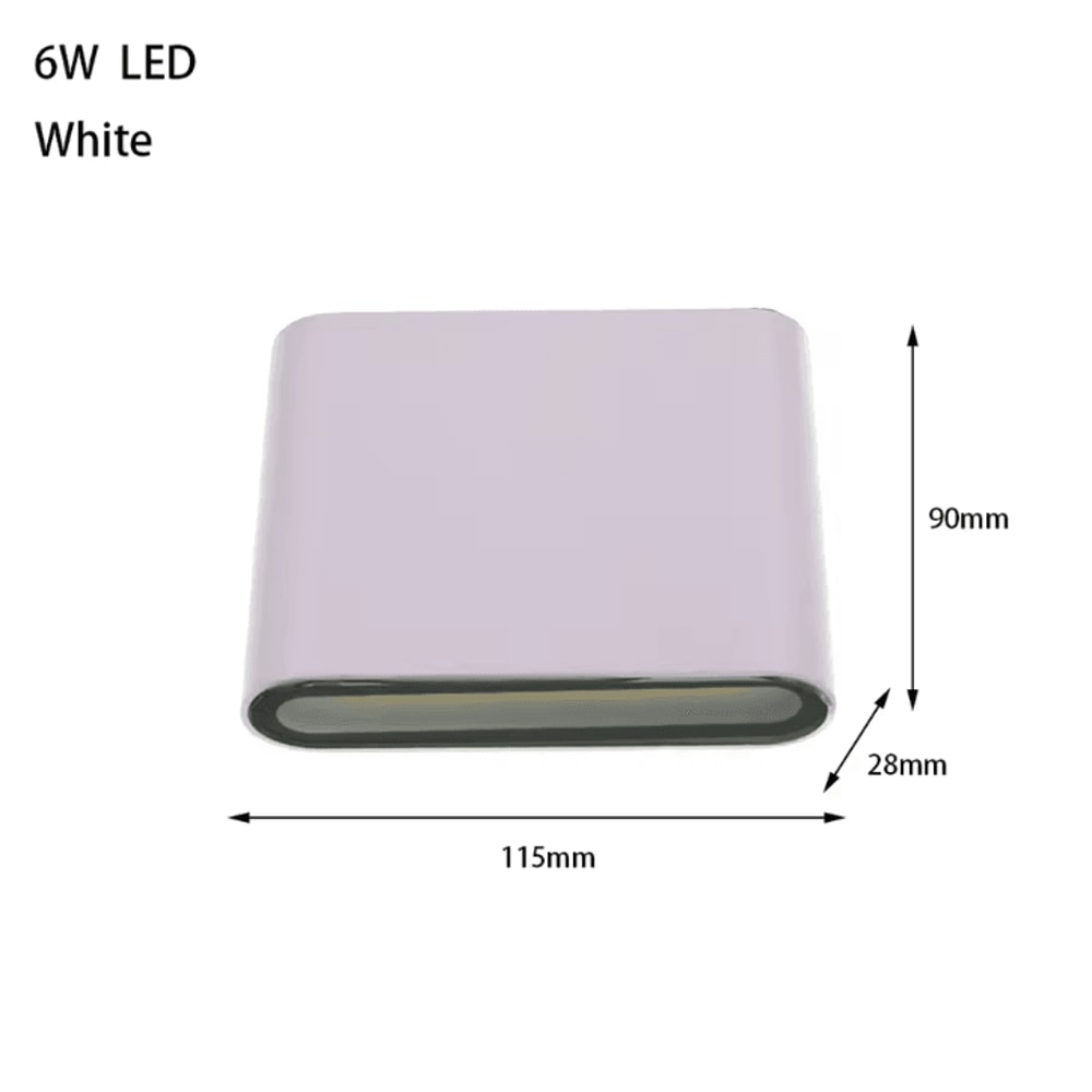 LED Outdoor Waterproof Wall Lights Aluminum Exterior Wall Lamp Sconce Fixtures 6W 12W 24W 7