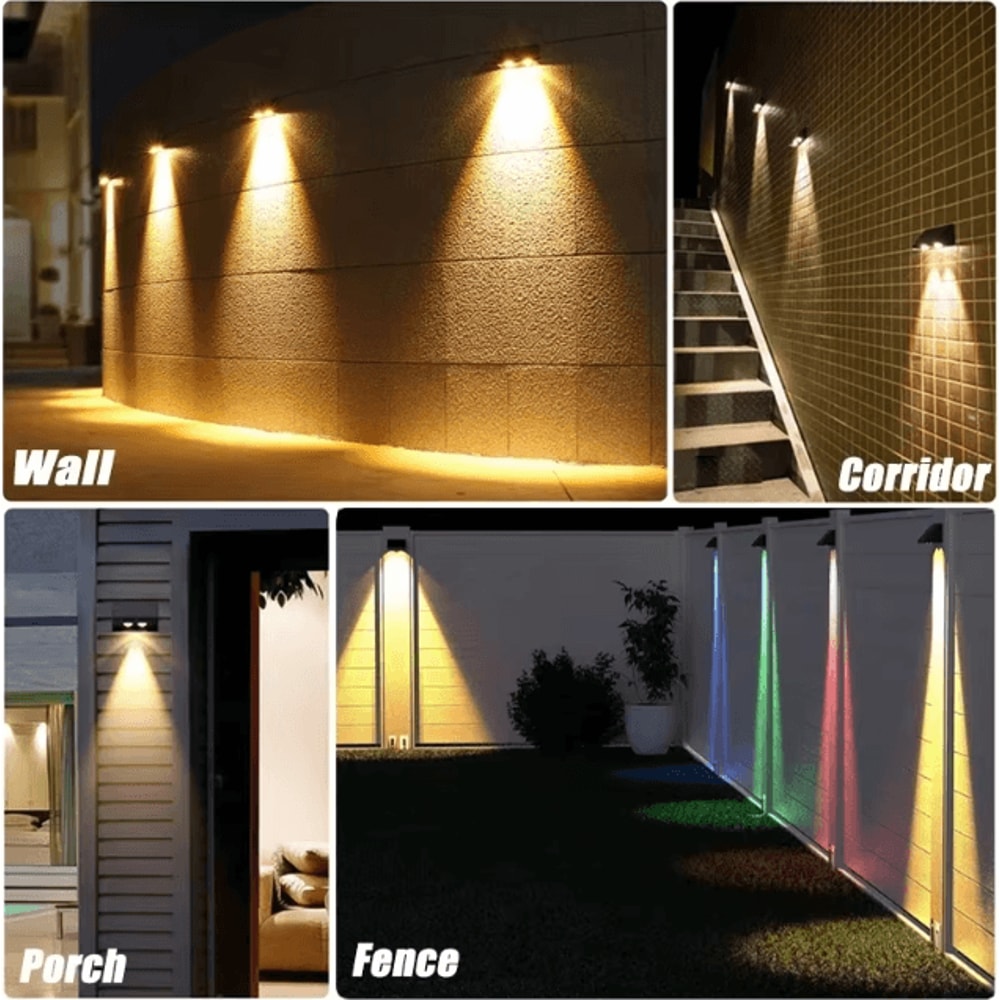 Solar Wall Lamp Outdoor Waterproof Garden Light For Mailbox Address House Number Sign And Landscape 4