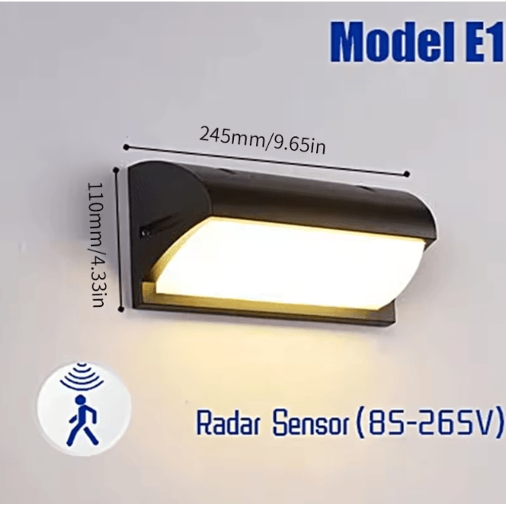 LED Motion Sensor Wall Lights AC85265V Outdoor And Indoor Wall Lamp For Porch Balcony Garden Courty 7
