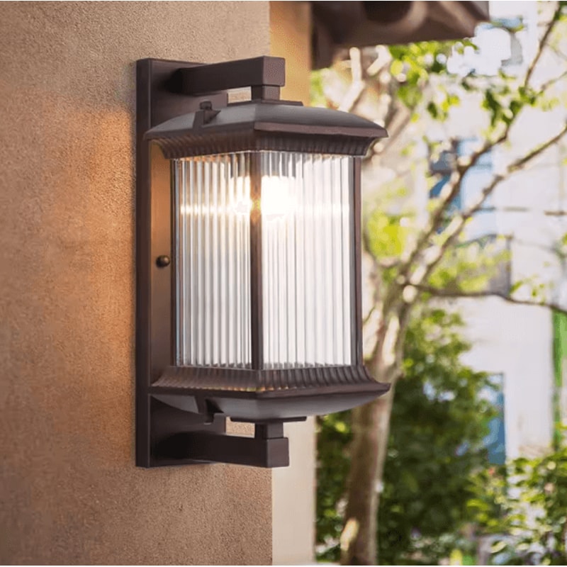 Modern Metal Outdoor Wall Lights Waterproof Exterior Lamp AC90260V For Villa Porch And Garden Gate 4