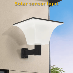 solar radar sensor outdoor wall led lights waterproof solar porch and entryway lighting