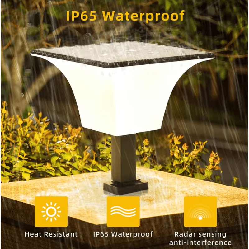 Solar Radar Sensor Outdoor Wall LED Lights Waterproof Solar Porch And Entryway Lighting 2