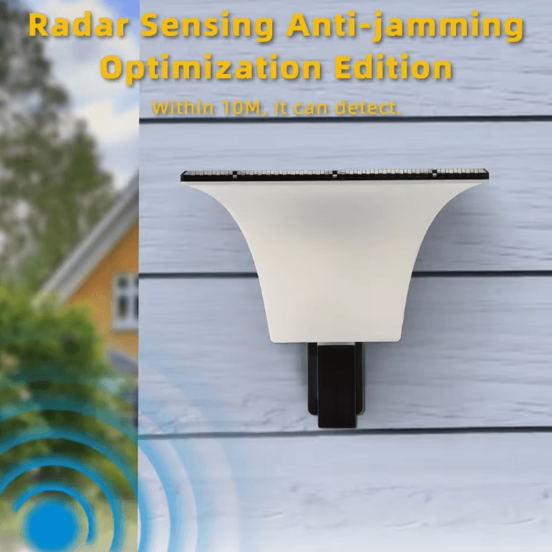 Solar Radar Sensor Outdoor Wall LED Lights Waterproof Solar Porch And Entryway Lighting 3