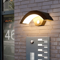 intelligent pir motion sensor wall lamp waterproof outdoor led light for porch balcony garden