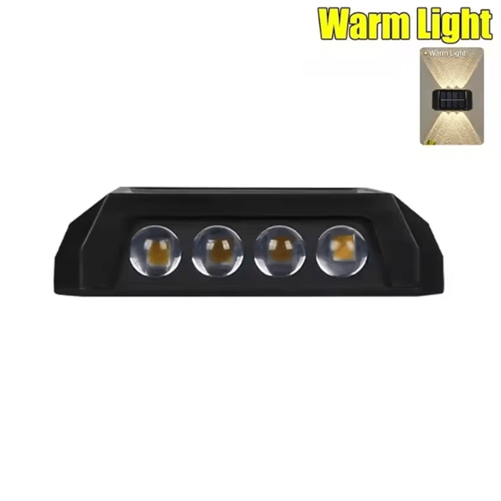Solar Wall Light IP65 Waterproof LED Safety Up And Down Lighting For Outdoor Patio Yard Garden 10