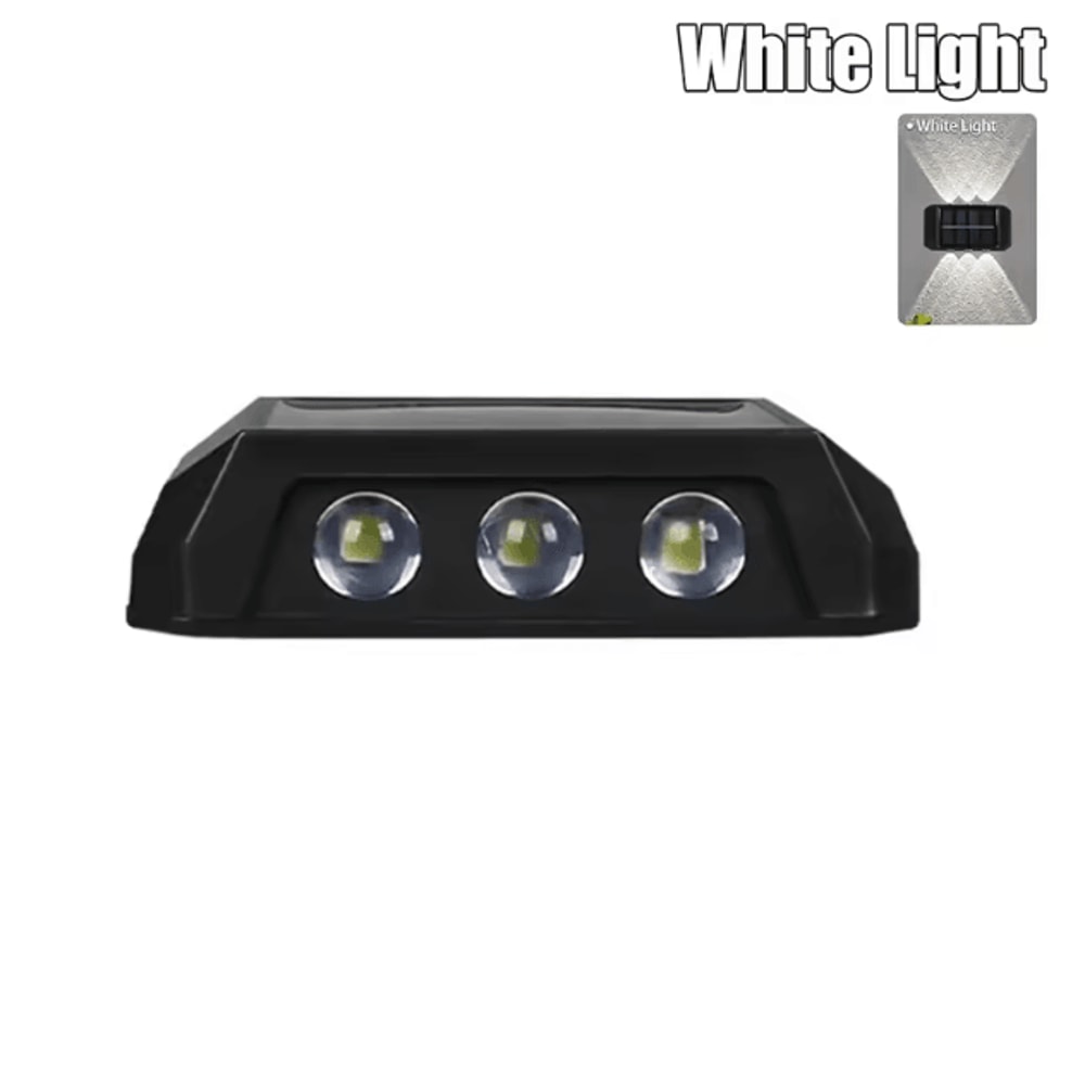 Solar Wall Light IP65 Waterproof LED Safety Up And Down Lighting For Outdoor Patio Yard Garden 8