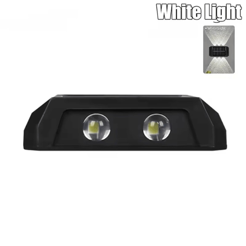 Solar Wall Light IP65 Waterproof LED Safety Up And Down Lighting For Outdoor Patio Yard Garden 6