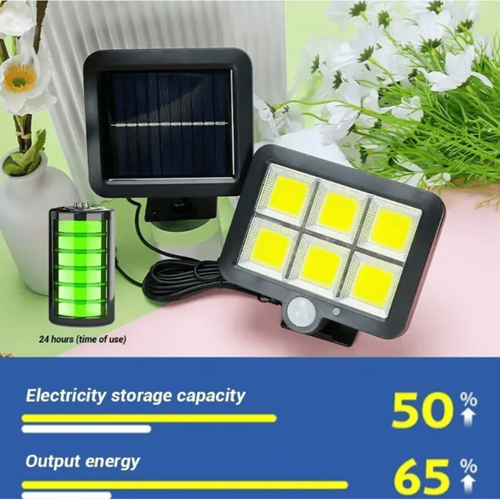 Solar Outdoor Wall Lights COB Split Lamp With Motion Sensor Waterproof For Home Garden Landscape 0