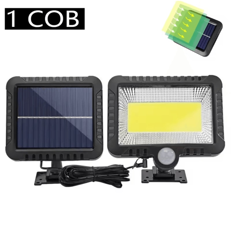 Solar Outdoor Wall Lights COB Split Lamp With Motion Sensor Waterproof For Home Garden Landscape 5