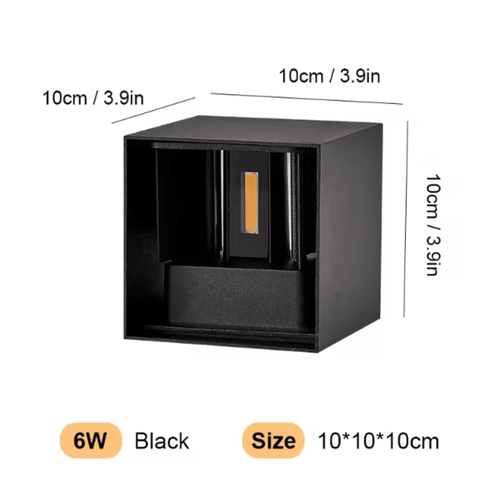 Waterproof Aluminum LED Wall Lamp Outdoor IP65 12W 24W LED Lighting For Porch Garden Living Room St 8