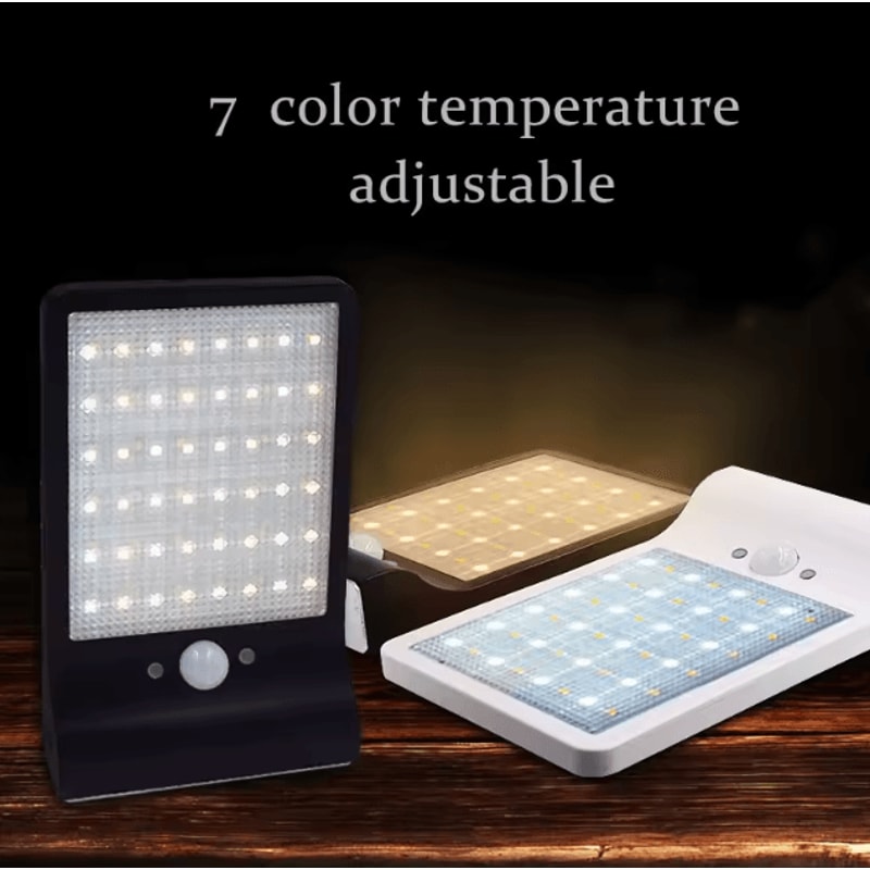 48LED 800LM Solar Motion Sensor Wall Light IP65 Waterproof Outdoor Solar Lamp With Remote Control 1