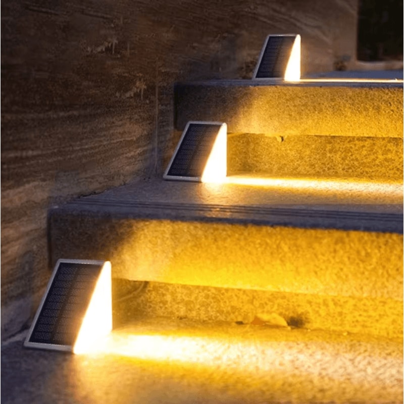 Solar Outdoor Step Lights Waterproof LED High Brightness Garden And Pathway Lighting Lamp 2
