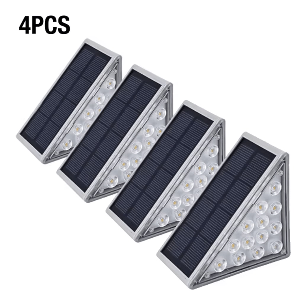 Solar Outdoor Step Lights Waterproof LED High Brightness Garden And Pathway Lighting Lamp 7
