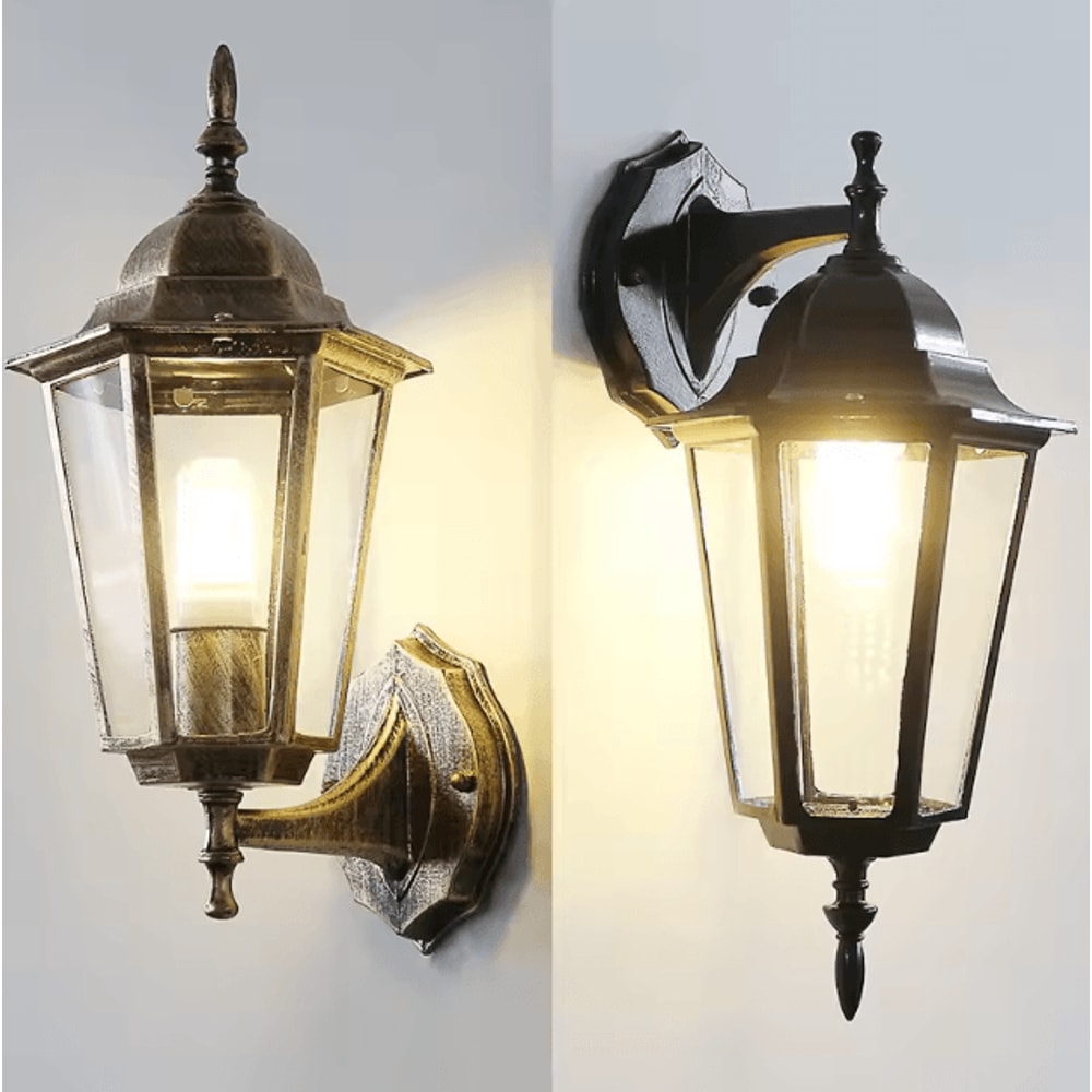 Europe Style Retro E27 Outdoor Wall Lamp Waterproof Exterior Lighting For Garden Balcony Porch 0