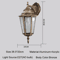 Europe Style Retro E27 Outdoor Wall Lamp Waterproof Exterior Lighting For Garden Balcony Porch 8