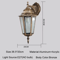 Europe Style Retro E27 Outdoor Wall Lamp Waterproof Exterior Lighting For Garden Balcony Porch 8