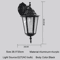 Europe Style Retro E27 Outdoor Wall Lamp Waterproof Exterior Lighting For Garden Balcony Porch 9