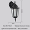 Europe Style Retro E27 Outdoor Wall Lamp Waterproof Exterior Lighting For Garden Balcony Porch 9