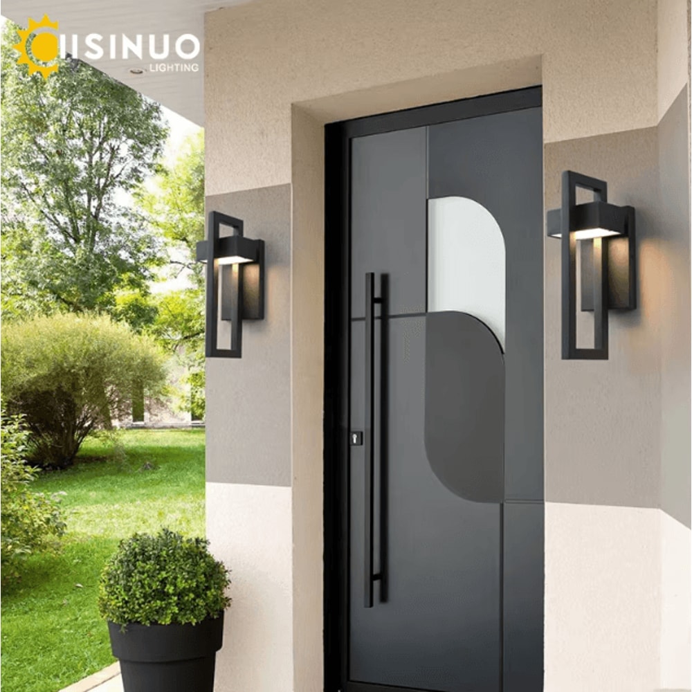 Waterproof Outdoor LED Wall Lighting Retro Vintage Black 10W LED Sconce Luminaire For Garden Porch 0