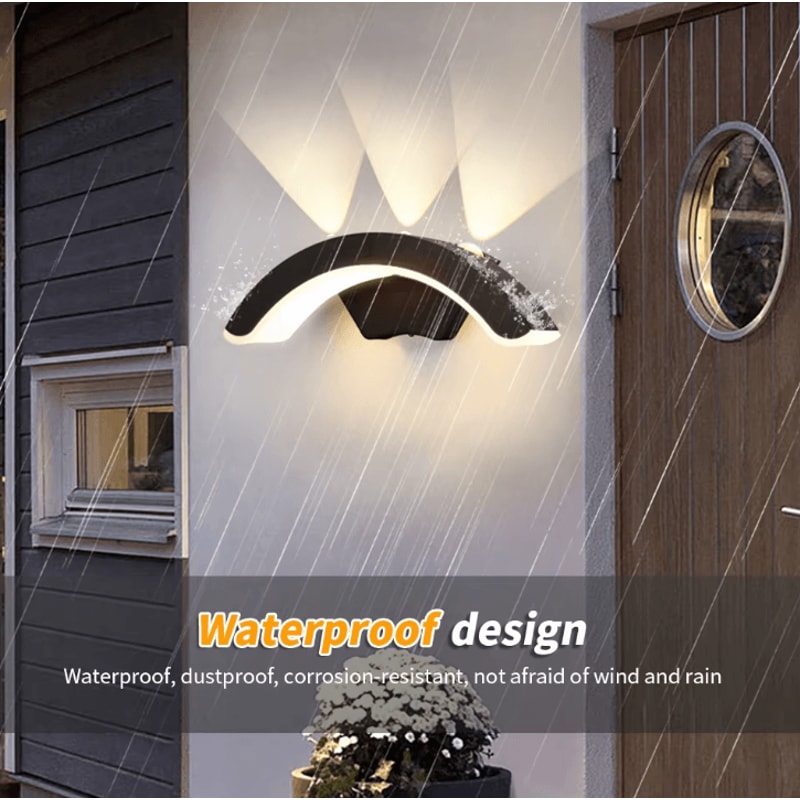 Waterproof IP66 Outdoor LED Wall Light 10W Sconce For Balcony Garden Patio AC110V220V 2