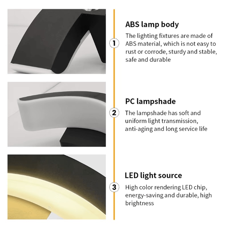 Waterproof IP66 Outdoor LED Wall Light 10W Sconce For Balcony Garden Patio AC110V220V 5