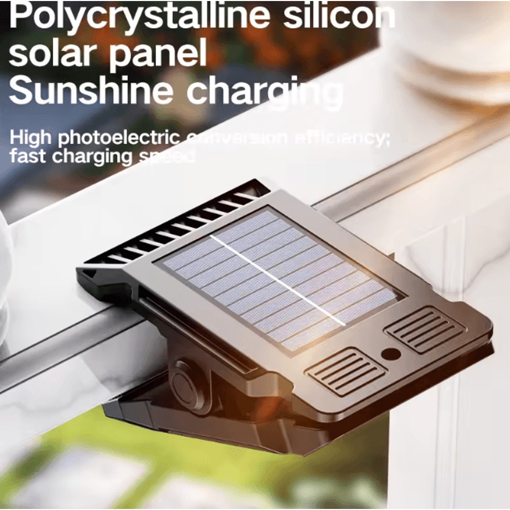 Solar Powered Garden Lamp Outdoor Motion Sensor ClipOn Lawn Light For Yard Patio Courtyard 2